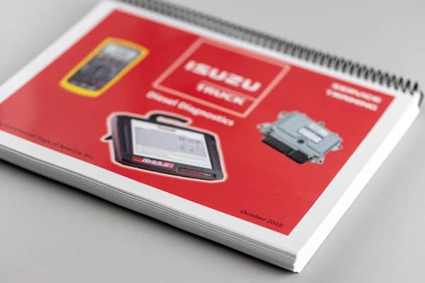 Spiral bound manual showcasing in-house bindery capabilities at Philly Printing