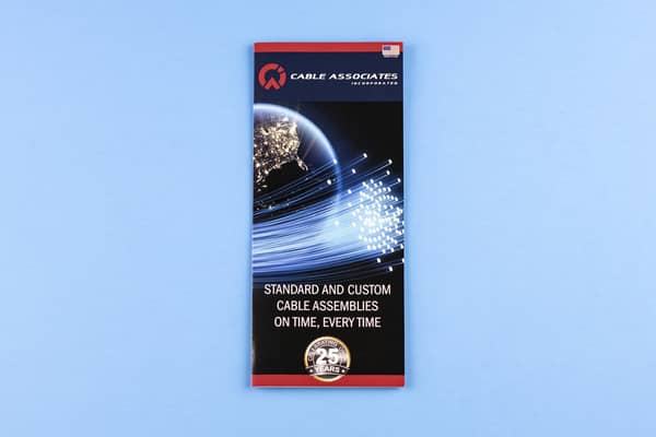 Tri-fold brochure printing with vibrant colors and professional finish