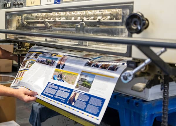 In-house bindery and finishing equipment for complete print production
