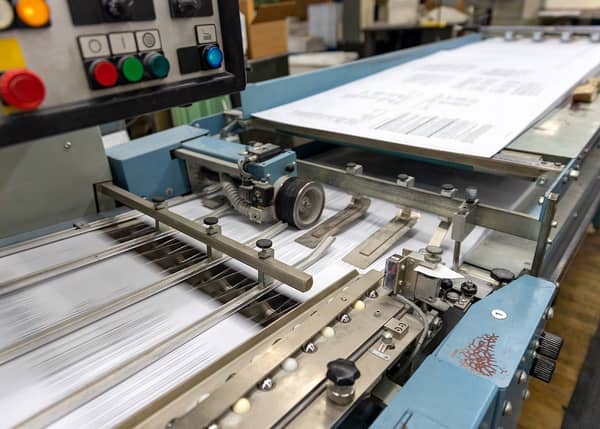 Large format printing and bindery equipment in Philly Printing's 50,000 sq ft facility