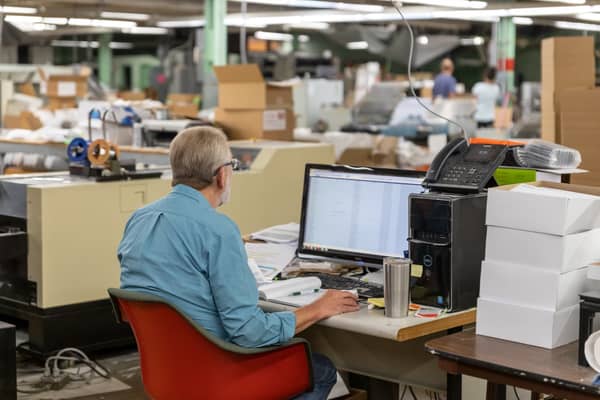 Fourth-generation leadership team at Philly Printing Company's Pennsylvania facility